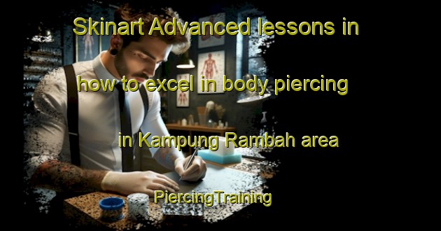 Skinart Advanced lessons in how to excel in body piercing in Kampung Rambah area | PiercingTraining | PiercingClasses | SkinartTraining-Malaysia