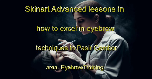 Skinart Advanced lessons in how to excel in eyebrow techniques in Pasir Gembor area | EyebrowTraining | EyebrowClasses | SkinartTraining-Malaysia