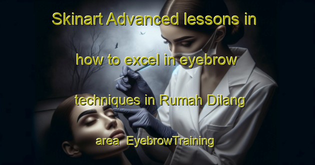 Skinart Advanced lessons in how to excel in eyebrow techniques in Rumah Dilang area | EyebrowTraining | EyebrowClasses | SkinartTraining-Malaysia