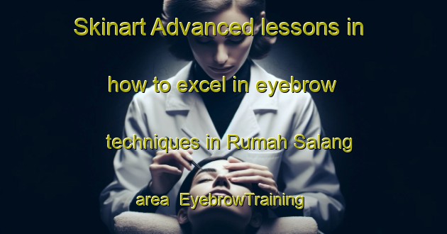 Skinart Advanced lessons in how to excel in eyebrow techniques in Rumah Salang area | EyebrowTraining | EyebrowClasses | SkinartTraining-Malaysia