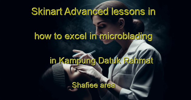 Skinart Advanced lessons in how to excel in microblading in Kampung Datuk Rahmat Shafiee area | MicrobladingTraining | MicrobladingClasses | SkinartTraining-Malaysia