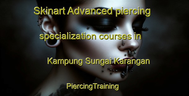 Skinart Advanced piercing specialization courses in Kampung Sungai Karangan | #PiercingTraining #PiercingClasses #SkinartTraining-Malaysia