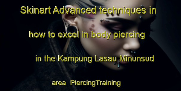 Skinart Advanced techniques in how to excel in body piercing in the Kampung Lasau Minunsud area | PiercingTraining | PiercingClasses | SkinartTraining-Malaysia