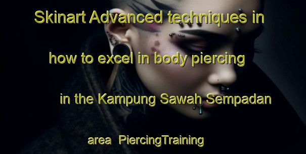 Skinart Advanced techniques in how to excel in body piercing in the Kampung Sawah Sempadan area | PiercingTraining | PiercingClasses | SkinartTraining-Malaysia