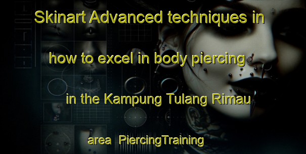 Skinart Advanced techniques in how to excel in body piercing in the Kampung Tulang Rimau area | PiercingTraining | PiercingClasses | SkinartTraining-Malaysia