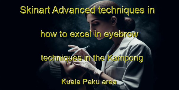 Skinart Advanced techniques in how to excel in eyebrow techniques in the Kampong Kuala Paku area | EyebrowTraining | EyebrowClasses | SkinartTraining-Malaysia