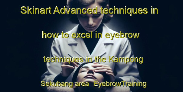 Skinart Advanced techniques in how to excel in eyebrow techniques in the Kampong Sekubang area | EyebrowTraining | EyebrowClasses | SkinartTraining-Malaysia