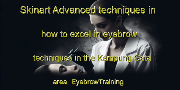 Skinart Advanced techniques in how to excel in eyebrow techniques in the Kampung Gata area | EyebrowTraining | EyebrowClasses | SkinartTraining-Malaysia