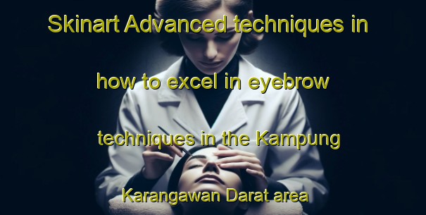 Skinart Advanced techniques in how to excel in eyebrow techniques in the Kampung Karangawan Darat area | EyebrowTraining | EyebrowClasses | SkinartTraining-Malaysia
