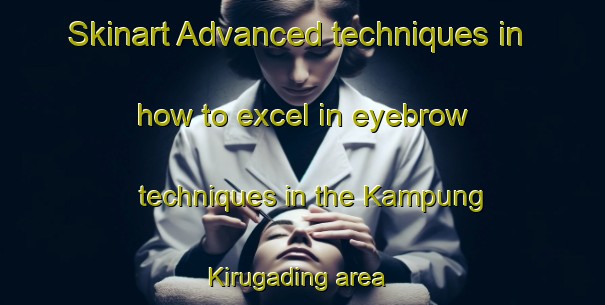 Skinart Advanced techniques in how to excel in eyebrow techniques in the Kampung Kirugading area | EyebrowTraining | EyebrowClasses | SkinartTraining-Malaysia