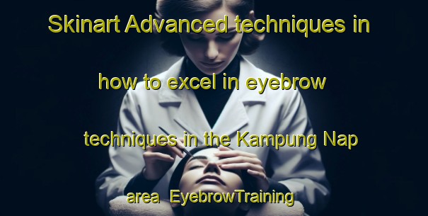 Skinart Advanced techniques in how to excel in eyebrow techniques in the Kampung Nap area | EyebrowTraining | EyebrowClasses | SkinartTraining-Malaysia