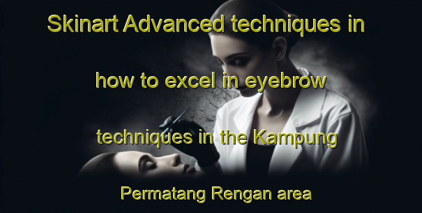 Skinart Advanced techniques in how to excel in eyebrow techniques in the Kampung Permatang Rengan area | EyebrowTraining | EyebrowClasses | SkinartTraining-Malaysia