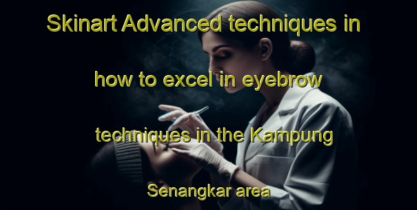 Skinart Advanced techniques in how to excel in eyebrow techniques in the Kampung Senangkar area | EyebrowTraining | EyebrowClasses | SkinartTraining-Malaysia