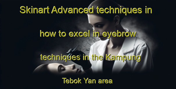 Skinart Advanced techniques in how to excel in eyebrow techniques in the Kampung Tebok Yan area | EyebrowTraining | EyebrowClasses | SkinartTraining-Malaysia