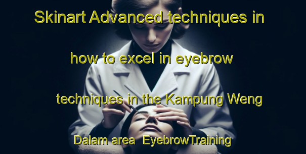Skinart Advanced techniques in how to excel in eyebrow techniques in the Kampung Weng Dalam area | EyebrowTraining | EyebrowClasses | SkinartTraining-Malaysia
