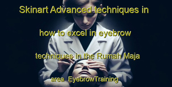 Skinart Advanced techniques in how to excel in eyebrow techniques in the Rumah Maja area | EyebrowTraining | EyebrowClasses | SkinartTraining-Malaysia