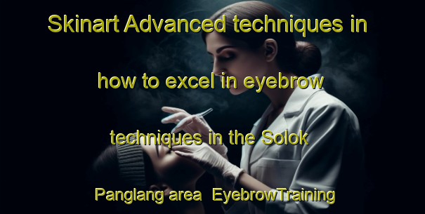 Skinart Advanced techniques in how to excel in eyebrow techniques in the Solok Panglang area | EyebrowTraining | EyebrowClasses | SkinartTraining-Malaysia