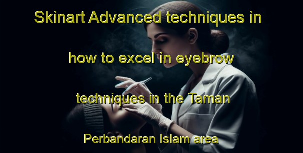 Skinart Advanced techniques in how to excel in eyebrow techniques in the Taman Perbandaran Islam area | EyebrowTraining | EyebrowClasses | SkinartTraining-Malaysia