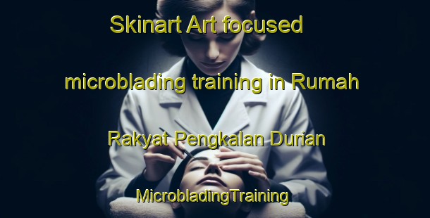 Skinart Art-focused microblading training in Rumah Rakyat Pengkalan Durian | #MicrobladingTraining #MicrobladingClasses #SkinartTraining-Malaysia