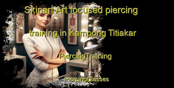 Skinart Art-focused piercing training in Kampong Titiakar | #PiercingTraining #PiercingClasses #SkinartTraining-Malaysia