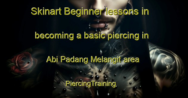 Skinart Beginner lessons in becoming a basic piercing in Abi Padang Melangit area | PiercingTraining | PiercingClasses | SkinartTraining-Malaysia