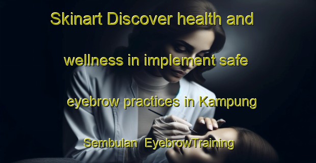Skinart Discover health and wellness in implement safe eyebrow practices in Kampung Sembulan | EyebrowTraining | EyebrowClasses | SkinartTraining-Malaysia