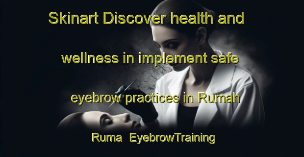 Skinart Discover health and wellness in implement safe eyebrow practices in Rumah Ruma | EyebrowTraining | EyebrowClasses | SkinartTraining-Malaysia
