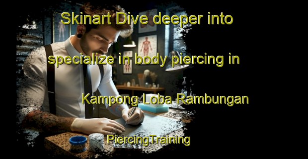 Skinart Dive deeper into specialize in body piercing in Kampong Loba Rambungan | PiercingTraining | PiercingClasses | SkinartTraining-Malaysia