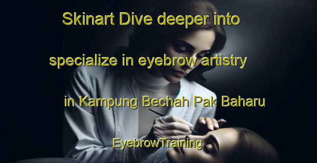 Skinart Dive deeper into specialize in eyebrow artistry in Kampung Bechah Pak Baharu | EyebrowTraining | EyebrowClasses | SkinartTraining-Malaysia