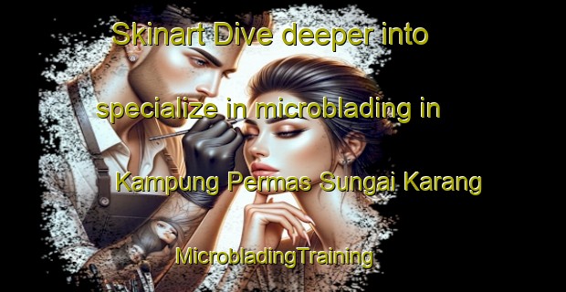 Skinart Dive deeper into specialize in microblading in Kampung Permas Sungai Karang | MicrobladingTraining | MicrobladingClasses | SkinartTraining-Malaysia
