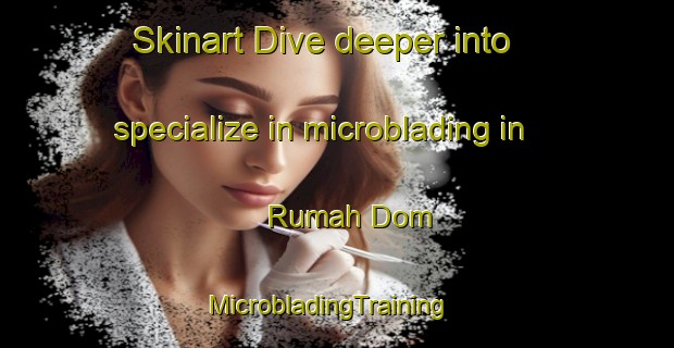 Skinart Dive deeper into specialize in microblading in Rumah Dom | MicrobladingTraining | MicrobladingClasses | SkinartTraining-Malaysia