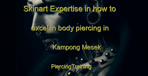 Skinart Expertise in how to excel in body piercing in Kampong Mesek | PiercingTraining | PiercingClasses | SkinartTraining-Malaysia