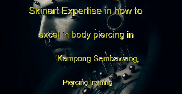Skinart Expertise in how to excel in body piercing in Kampong Sembawang | PiercingTraining | PiercingClasses | SkinartTraining-Malaysia