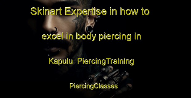 Skinart Expertise in how to excel in body piercing in Kapulu | PiercingTraining | PiercingClasses | SkinartTraining-Malaysia