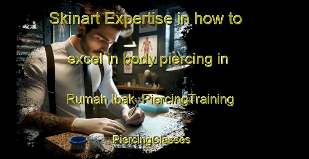 Skinart Expertise in how to excel in body piercing in Rumah Ibak | PiercingTraining | PiercingClasses | SkinartTraining-Malaysia