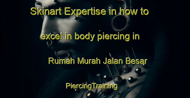 Skinart Expertise in how to excel in body piercing in Rumah Murah Jalan Besar | PiercingTraining | PiercingClasses | SkinartTraining-Malaysia