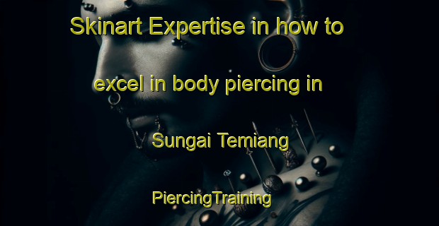 Skinart Expertise in how to excel in body piercing in Sungai Temiang | PiercingTraining | PiercingClasses | SkinartTraining-Malaysia