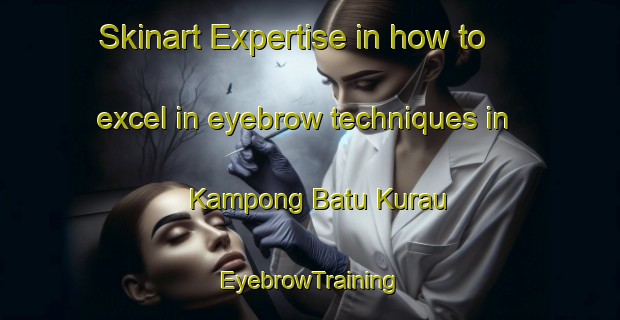 Skinart Expertise in how to excel in eyebrow techniques in Kampong Batu Kurau | EyebrowTraining | EyebrowClasses | SkinartTraining-Malaysia