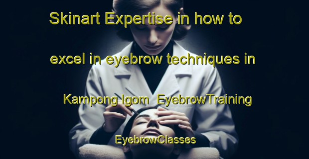 Skinart Expertise in how to excel in eyebrow techniques in Kampong Igom | EyebrowTraining | EyebrowClasses | SkinartTraining-Malaysia