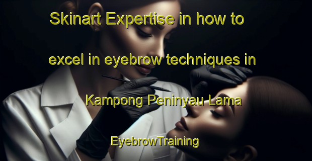 Skinart Expertise in how to excel in eyebrow techniques in Kampong Peninyau Lama | EyebrowTraining | EyebrowClasses | SkinartTraining-Malaysia