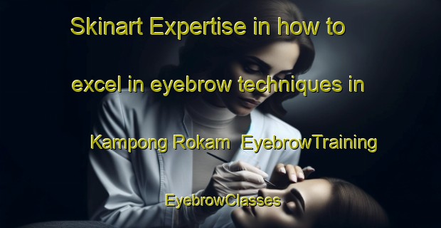 Skinart Expertise in how to excel in eyebrow techniques in Kampong Rokam | EyebrowTraining | EyebrowClasses | SkinartTraining-Malaysia