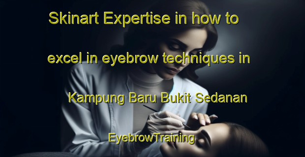 Skinart Expertise in how to excel in eyebrow techniques in Kampung Baru Bukit Sedanan | EyebrowTraining | EyebrowClasses | SkinartTraining-Malaysia