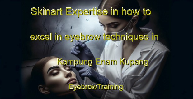 Skinart Expertise in how to excel in eyebrow techniques in Kampung Enam Kupang | EyebrowTraining | EyebrowClasses | SkinartTraining-Malaysia