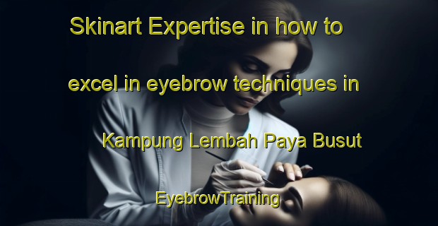 Skinart Expertise in how to excel in eyebrow techniques in Kampung Lembah Paya Busut | EyebrowTraining | EyebrowClasses | SkinartTraining-Malaysia
