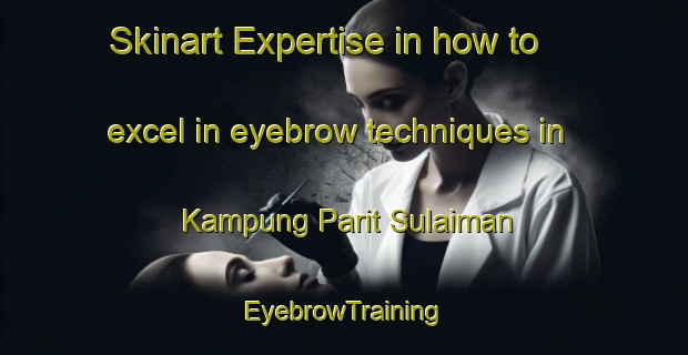 Skinart Expertise in how to excel in eyebrow techniques in Kampung Parit Sulaiman | EyebrowTraining | EyebrowClasses | SkinartTraining-Malaysia