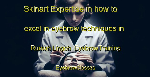 Skinart Expertise in how to excel in eyebrow techniques in Rumah Lingoh | EyebrowTraining | EyebrowClasses | SkinartTraining-Malaysia