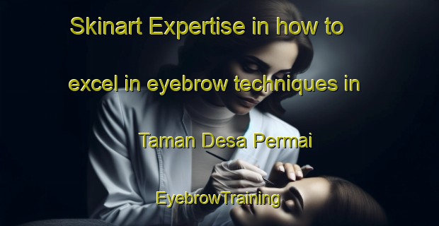 Skinart Expertise in how to excel in eyebrow techniques in Taman Desa Permai | EyebrowTraining | EyebrowClasses | SkinartTraining-Malaysia