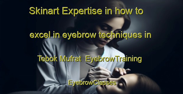 Skinart Expertise in how to excel in eyebrow techniques in Tebok Mufrat | EyebrowTraining | EyebrowClasses | SkinartTraining-Malaysia