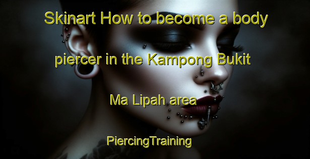 Skinart How to become a body piercer in the Kampong Bukit Ma Lipah area | PiercingTraining | PiercingClasses | SkinartTraining-Malaysia