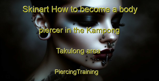 Skinart How to become a body piercer in the Kampong Takulong area | PiercingTraining | PiercingClasses | SkinartTraining-Malaysia